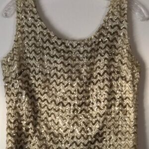 Vintage Zig Zag Sequin Blouse